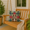 Chocolate Cocker Spaniel Christmas Poinsettias Throw Pillow 18" x 18" product image at NuMercy 3