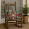 Chocolate Cocker Spaniel Christmas Poinsettias Throw Pillow 18" x 18" product image at NuMercy 4