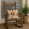 Liver and White German Wirehaired Pointer Heirloom Fall Throw Pillow 18" x 18" product image at NuMercy 4