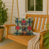 German Pinscher Christmas Poinsettias Throw Pillow 18" x 18" product image at NuMercy 3