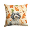 Toy Parti Poodle Heirloom Fall Throw Pillow 18" x 18" product image at NuMercy