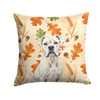 White Boxer Heirloom Fall Throw Pillow 18" x 18" product image at NuMercy