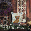 Chesapeake Bay Retriever Coastal Sea Glass Throw Pillow 18" x 18" product image at NuMercy 5