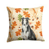 Black and White Borzoi Heirloom Fall Throw Pillow 18" x 18" product image at NuMercy