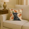 Black Russian Terrier Heirloom Fall Throw Pillow 18" x 18" product image at NuMercy 2