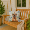Red Bullmastiff Coastal Sea Glass Throw Pillow 18" x 18" product image at NuMercy 3