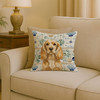 Buff Cocker Spaniel Coastal Sea Glass Throw Pillow 18" x 18" product image at NuMercy 2