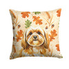 Gold Lhasa Apso Heirloom Fall Throw Pillow 18" x 18" product image at NuMercy
