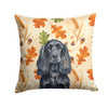 Black English Cocker Spaniel Heirloom Fall Throw Pillow 18" x 18" product image at NuMercy