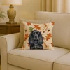 Black English Cocker Spaniel Heirloom Fall Throw Pillow 18" x 18" product image at NuMercy 2