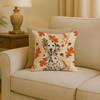 Liver Dalmatian Heirloom Fall Throw Pillow 18" x 18" product image at NuMercy 2