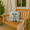 Blue Whippet Coastal Sea Glass Throw Pillow 18" x 18" product image at NuMercy 3