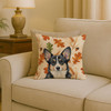 Black and White Cardigan Welsh Corgi Heirloom Fall Throw Pillow 18" x 18" product image at NuMercy 2