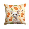 Hairless Chinese Crested Heirloom Fall Throw Pillow 18" x 18" product image at NuMercy