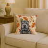 Black Shar Pei Heirloom Fall Throw Pillow 18" x 18" product image at NuMercy 2