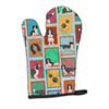Lots of Black and White English Springer Spaniel Oven Mitt product image at NuMercy