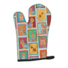Lots of Blue and Tan Yorkie Oven Mitt product image at NuMercy
