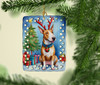 Bull Terrier Christmas Reindeer Porcelain Ornament product image at NuMercy 2