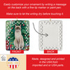 Snowshoe Cat By the Christmas Tree Porcelain Ornament product image at NuMercy 3