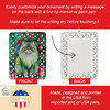 Persian Cat By the Christmas Tree Porcelain Ornament product image at NuMercy 3