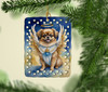 Tibetan Spaniel My Angel Porcelain Christmas Ornament product image at NuMercy 2