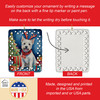 Westie Christmas Reindeer Porcelain Ornament product image at NuMercy 3