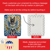 Norwegian Elkhound My Angel Porcelain Christmas Ornament product image at NuMercy 3