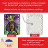 Black and Tan Coonhound King of Mardi Gras Porcelain Christmas Ornament product image at NuMercy 3