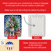Schnauzer Christmas Reindeer Porcelain Ornament DAC7860 product image at NuMercy 3