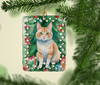 Ural Rex Cat By the Christmas Tree Porcelain Ornament DAC7269 product image at NuMercy 2