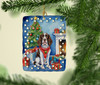 English Springer Spaniel Christmas Reindeer Porcelain Ornament product image at NuMercy 2
