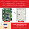 British Shorthair Cat By the Christmas Tree Porcelain Ornament product image at NuMercy 3