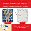 White Poodle My Angel Porcelain Christmas Ornament DAC7059 product image at NuMercy 3