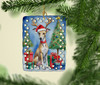 Whippet Christmas Reindeer Porcelain Ornament product image at NuMercy 2