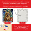 Tibetan Mastiff Christmas Reindeer Porcelain Ornament product image at NuMercy 3