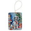 English Setter Christmas Reindeer Porcelain Ornament product image at NuMercy