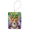 Basenji King of Mardi Gras Porcelain Christmas Ornament DAC4729 product image at NuMercy
