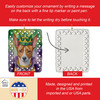 Basenji King of Mardi Gras Porcelain Christmas Ornament DAC4729 product image at NuMercy 3