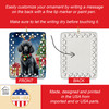 Black Standard Poodle Christmas Reindeer Porcelain Ornament product image at NuMercy 3