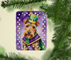 Welsh Terrier King of Mardi Gras Porcelain Christmas Ornament DAC4899 product image at NuMercy 2