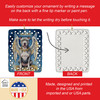 Pit Bull Terrier My Angel Porcelain Christmas Ornament DAC7051 product image at NuMercy 3