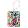 Schnauzer Christmas Porcelain Ornament DAC3629 product image at NuMercy