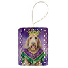 Otterhound King of Mardi Gras Porcelain Christmas Ornament product image at NuMercy