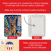 German Shepherd Christmas Reindeer Porcelain Ornament DAC7787 product image at NuMercy 3