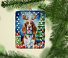 Welsh Springer Spaniel Christmas Reindeer Porcelain Ornament product image at NuMercy 2