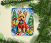 Norwich Terrier Christmas Reindeer Porcelain Ornament product image at NuMercy 2
