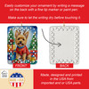 Norwich Terrier Christmas Reindeer Porcelain Ornament product image at NuMercy 3