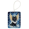 Black Pomeranian My Angel Porcelain Christmas Ornament product image at NuMercy