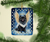 Black Pomeranian My Angel Porcelain Christmas Ornament product image at NuMercy 2