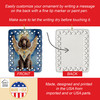 Chocolate Poodle My Angel Porcelain Christmas Ornament DAC7057 product image at NuMercy 3